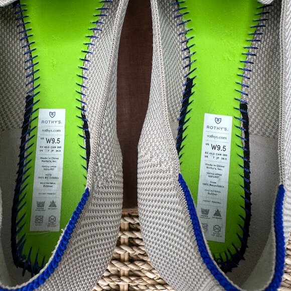 Rothy's The Loafer Linen Double Stitch Sz 9 1/2 - Picture 9 of 16